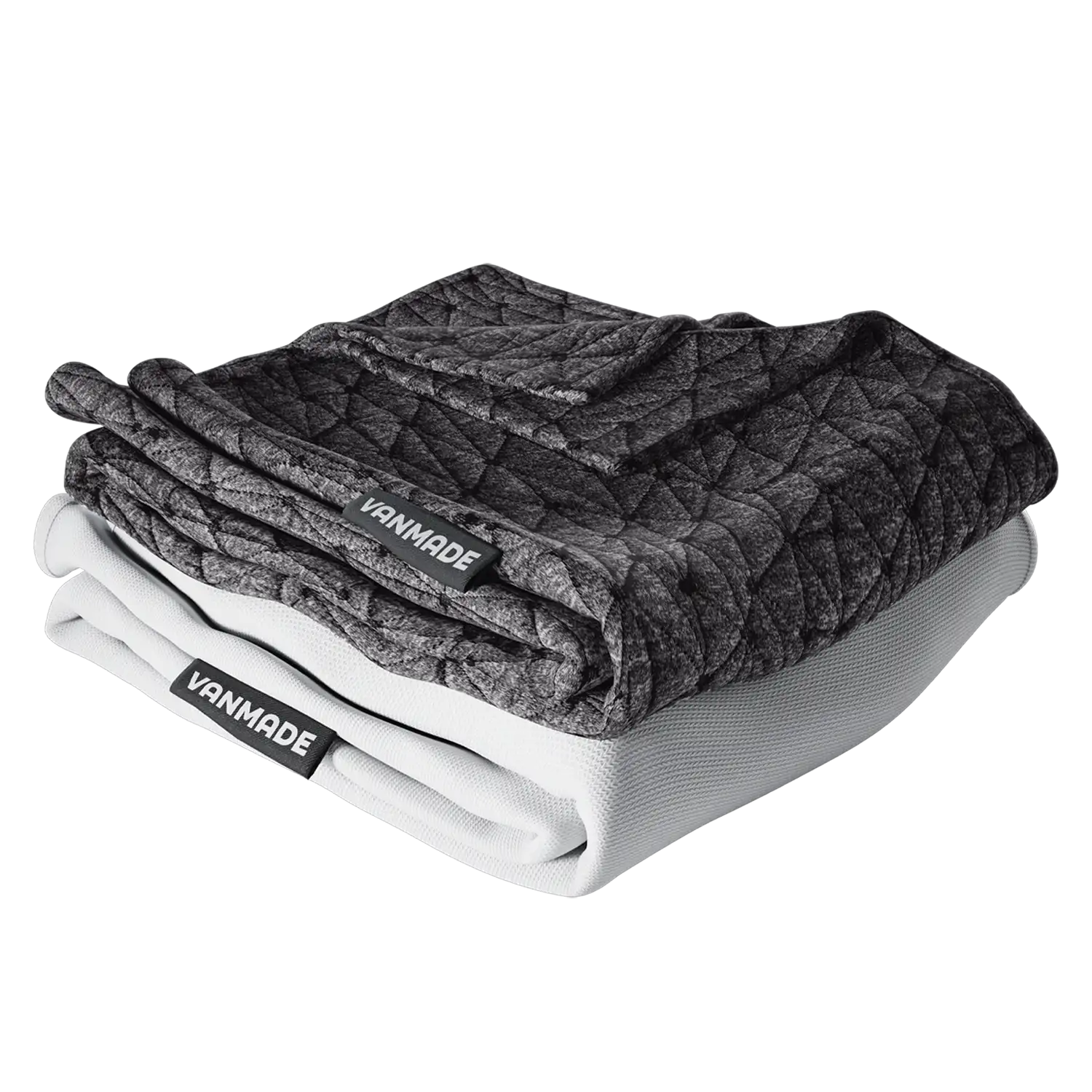 Matratzenbezuege auf Mass, grauer Bezug, weisser Bezug