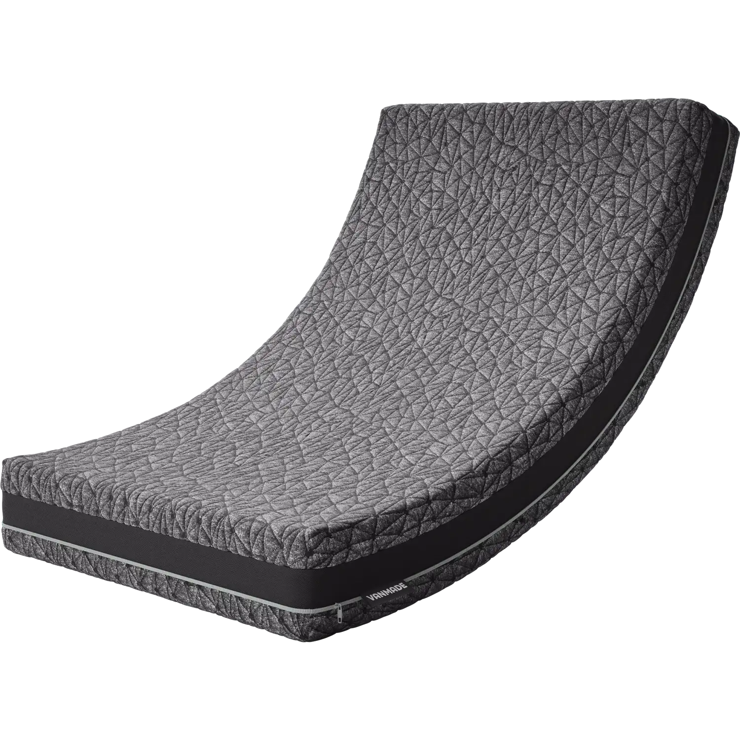 Premium-Matratze auf Maß, grauer Bezug