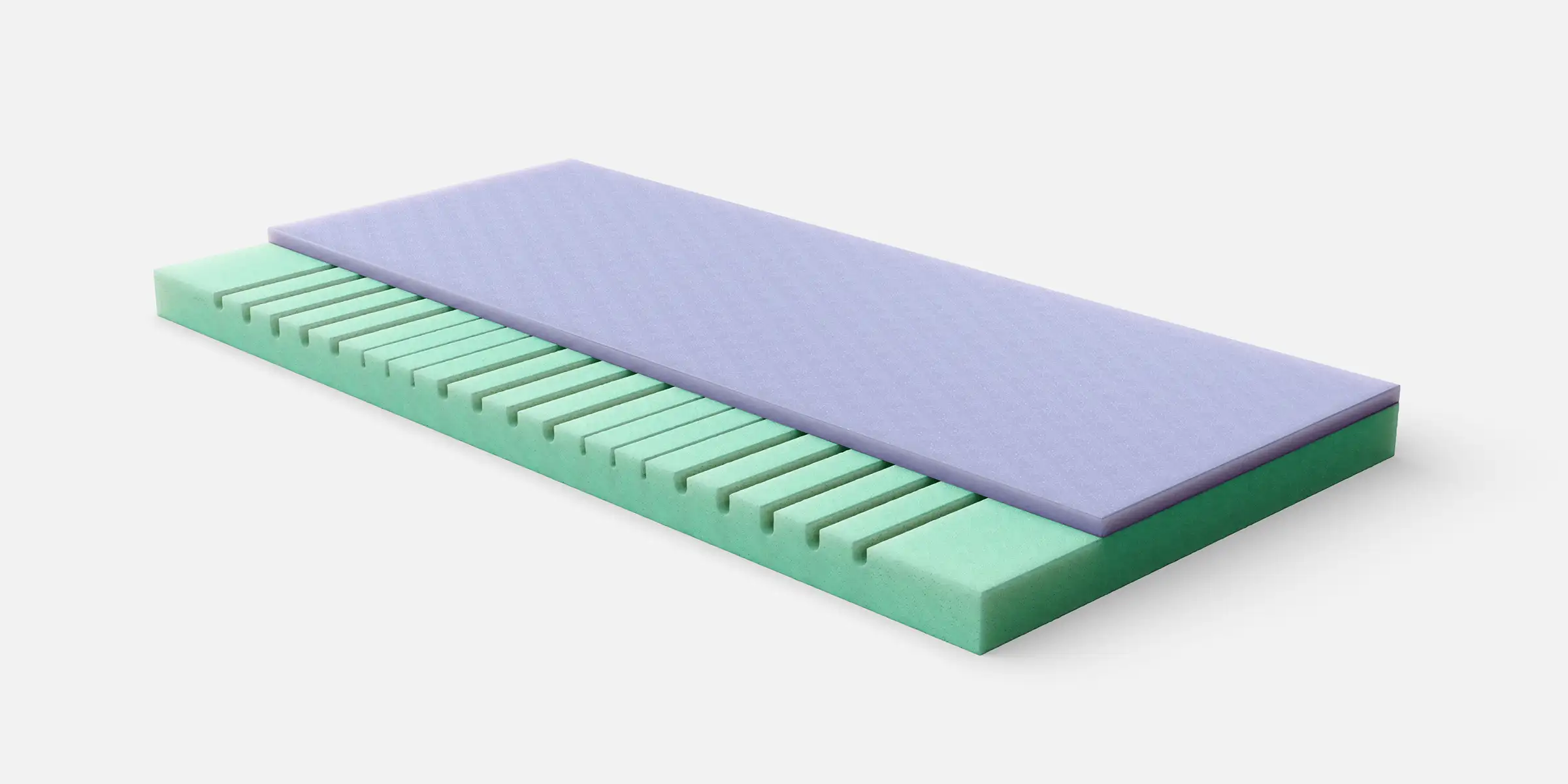 Detailansicht Schaumstoffkern der 7-Zonen-Matratze nach Mass