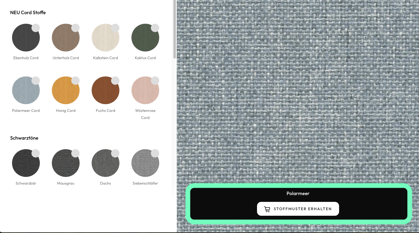 Stoffmuster bestellen Stoffmuster bestellen